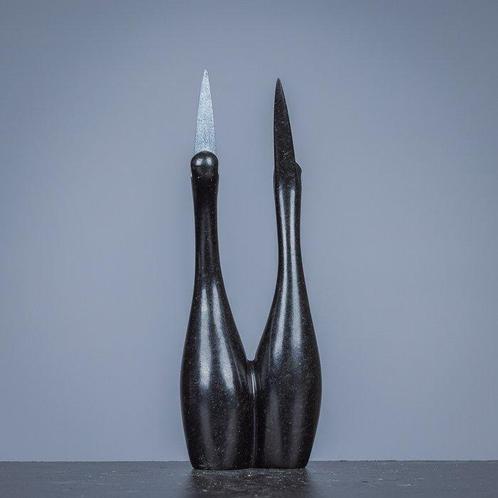 A Mutuke - sculptuur, Two elegant birds - 220 mm - Serpetine, Antiek en Kunst, Kunst | Designobjecten
