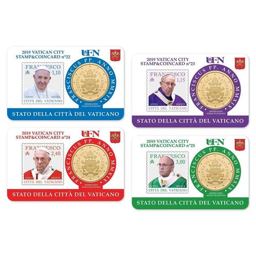 Vaticaan Coincard + Postzegel Set 2019 #1, Postzegels en Munten, Munten | Europa | Euromunten, Verzenden