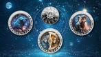 Ghana. 5 Cedis 2025 Space Zodiac Series - 3 x 1 oz