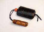 Zwarte Lak Inro Met Netsuke - Japan - 19e eeuw, Antiek en Kunst