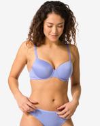 HEMA Voorgevormde bh met beugel recycled micro blauw, Kleding | Dames, Ondergoed en Lingerie, Verzenden, Blauw