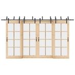 vidaXL Doos met onderdelen voor schuifdeur 400 cm staal, Verzenden, Nieuw