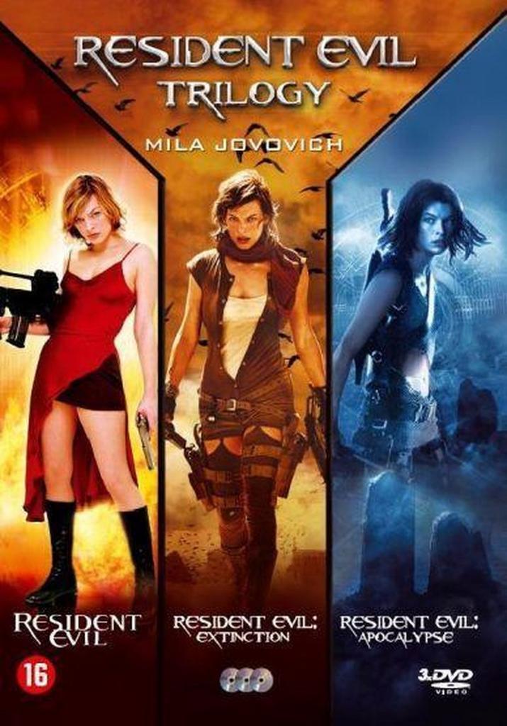dvd film - Resident Evil - Trilogy Box (1 t/m 3) - Reside..., Cd's en Dvd's, Dvd's | Overige Dvd's, Zo goed als nieuw, Verzenden