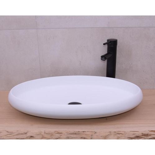 Opbouw Waskom Boss & Wessing Enjoy 60x40x11 cm Solid Surface, Doe-het-zelf en Verbouw, Sanitair, Ophalen of Verzenden