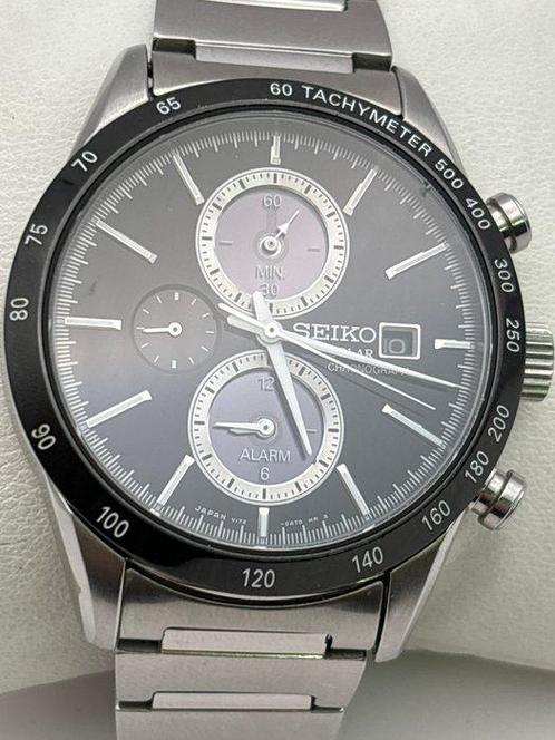 Seiko - solar Chronograph - Zonder Minimumprijs - V172-OAPO, Sieraden, Tassen en Uiterlijk, Horloges | Antiek