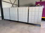 Lockerkast locker wand, sportschool, garderobekast, kluisjes, Ophalen, Gebruikt