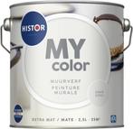 Histor My Color Muurverf - Extra Mat Swan Song 2.5L, Minder dan 5 liter, Verzenden, Nieuw, Verf
