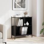 vidaXL Boekenkast 72x28x77,5 cm bewerkt hout zwart, Huis en Inrichting, Verzenden, Nieuw, Overige houtsoorten