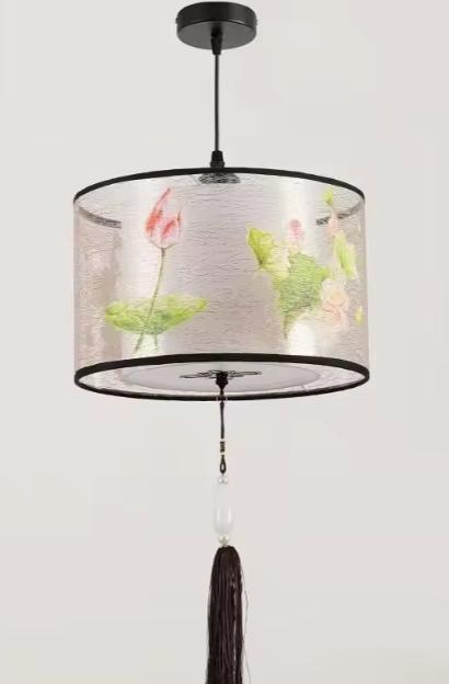 Nordic Stoffen LED Hanglamp – Moderne Plafondlamp Woonkamer, Huis en Inrichting, Lampen | Hanglampen, Nieuw, Verzenden