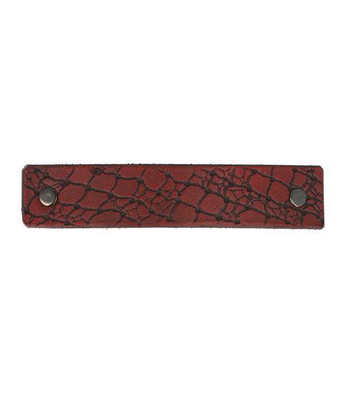 Haarspeld Groot Recht Leder Fantasie Slangen Print Rood, Sieraden, Tassen en Uiterlijk, Uiterlijk | Haarverzorging, Verzenden