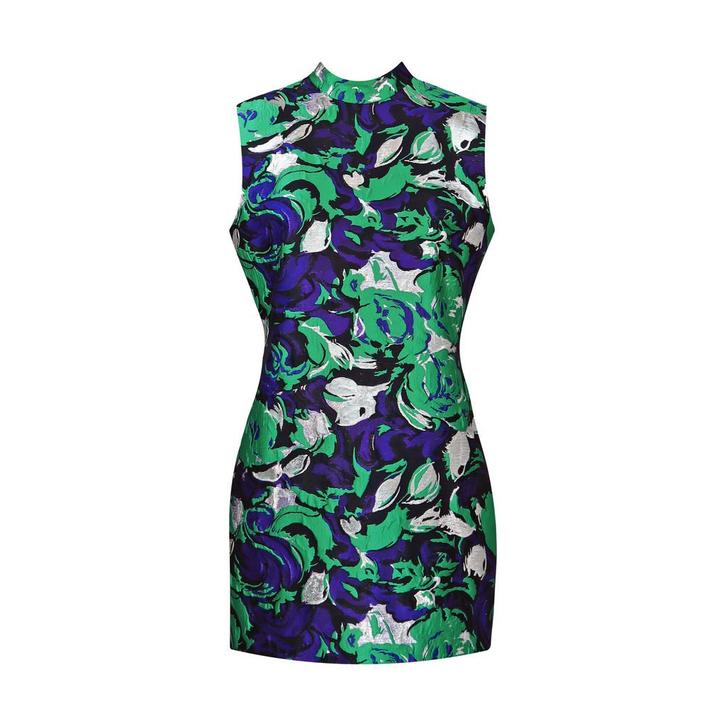 MSGM • korte aansluitende jurk • XXS (IT38), Kleding | Dames, Jurken, Groen, Nieuw, Maat 34 (XS) of kleiner, Verzenden