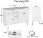 Ladekast - Opbergkast - Dressoir - Commode - 100x34x73 cm -, Huis en Inrichting, Kasten | Dressoirs, Verzenden, Zo goed als nieuw