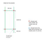 Elektrische Radiator TVS ELDO 2 Wit met Timer 140x13.5 cm, Ophalen of Verzenden, Nieuw