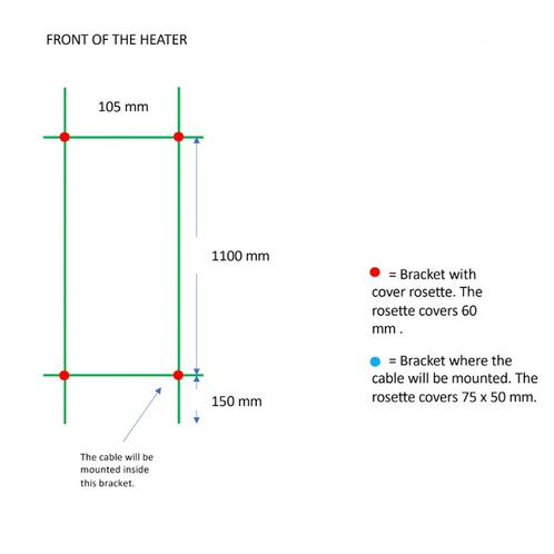 Elektrische Radiator TVS ELDO 2 Wit met Timer 140x13.5 cm, Doe-het-zelf en Verbouw, Sanitair, Ophalen of Verzenden