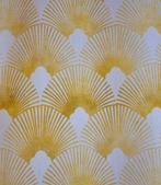 No RESERVE PRICE! Tessuto esclusivo Art Decó Oro e bianco -