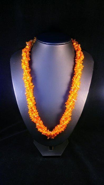 Gepolijst - Barnsteen - Long Baltic Amber necklace - clear, Verzamelen, Dierenverzamelingen