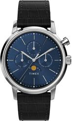 Timex TW2W51200 Marlin Moonphase horloge, Sieraden, Tassen en Uiterlijk, Horloges | Heren, Overige merken, Staal, Verzenden, Polshorloge