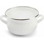 Emalia Diamond kookpan – 18 cm – 3,0 L – Wit – Retro, Huis en Inrichting, Keuken | Potten en Pannen, Ophalen of Verzenden, Nieuw