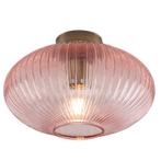 Design plafonnière roze, Charlois, Huis en Inrichting, Lampen | Plafondlampen, Nieuw, Glas, Design, Ophalen of Verzenden