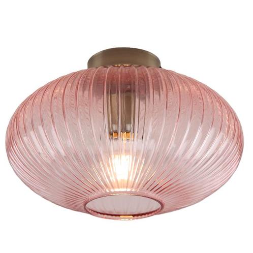 Design plafonnière roze, Charlois, Huis en Inrichting, Lampen | Plafondlampen, Nieuw, Glas, Ophalen of Verzenden