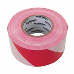 Fixman Robuust afzetlint - rood/wit - 70 mm x 500 m - 6 s..., Ophalen of Verzenden, Nieuw