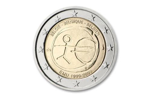 2 euro 10 jaar E.M.U. 2009 - België, Postzegels en Munten, Munten | Europa | Euromunten, Verzenden