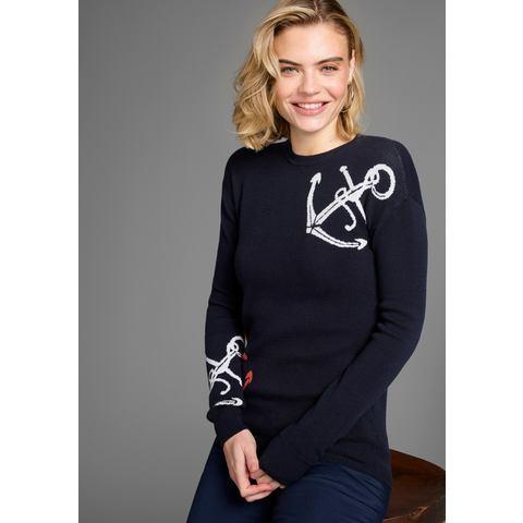 DELMAO Jacquardtrui Anker, Kleding | Dames, Truien en Vesten, Nieuw, Verzenden