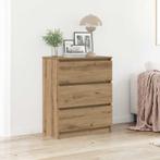 vidaXL Dressoir 60x35x76 cm bewerkt hout artisanaal, Verzenden, Nieuw, 50 tot 100 cm, 25 tot 50 cm