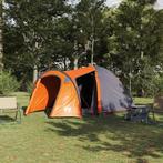 vidaXL Koepeltent met dak Anders Grijs en Oranje 384 x 254 x, Caravans en Kamperen, Tenten, Verzenden, Nieuw