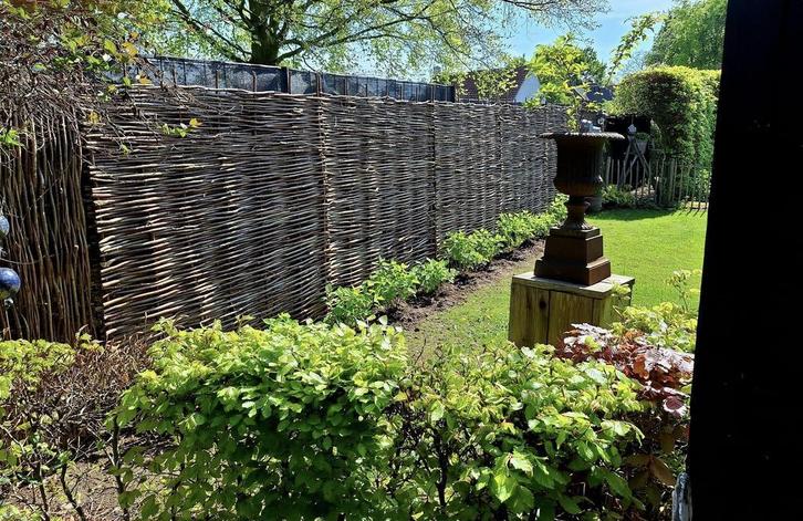 Ambachtelijke vlechtschermen hazelaar hout 180 tuinscherm, Tuin en Terras, Overige Tuin en Terras, Nieuw, Ophalen of Verzenden