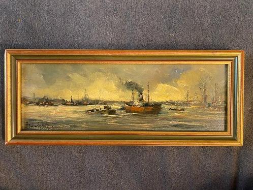 Europese school (XX) - Traffico in mare, Antiek en Kunst, Kunst | Schilderijen | Klassiek