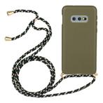 Galaxy S10E Crossbody TPU Hoesje met Koord Groen, Ophalen of Verzenden, Nieuw