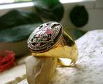 Rose Croix Latijnse ring 24kt verguld - Ring