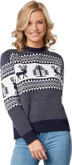 2dekans | Dressforfun Kersttrui Winterwonderland blauw-wit, Diversen, Ophalen of Verzenden, Zo goed als nieuw