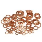 Assortiment 110 sluitringen messing - messing ringen set -, Ophalen of Verzenden, Nieuw