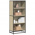vidaXL Boekenkast 60x35x139 cm bewerkt hout sonoma, Huis en Inrichting, Kasten | Boekenkasten, Verzenden, Nieuw, Overige houtsoorten