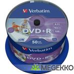 Verbatim DVD+R 16X 50st. Cakebox Printable, Verzenden, Nieuw