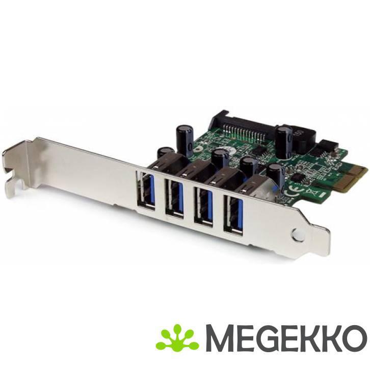 StarTech.com 4-poorts PCI Express PCIe SuperSpeed USB 3.0, Computers en Software, USB Sticks, Nieuw, Verzenden