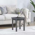 vidaXL Salontafel Ø 45x40 cm massief grenenhout grijs, Minder dan 50 cm, 50 tot 100 cm, Verzenden, Nieuw