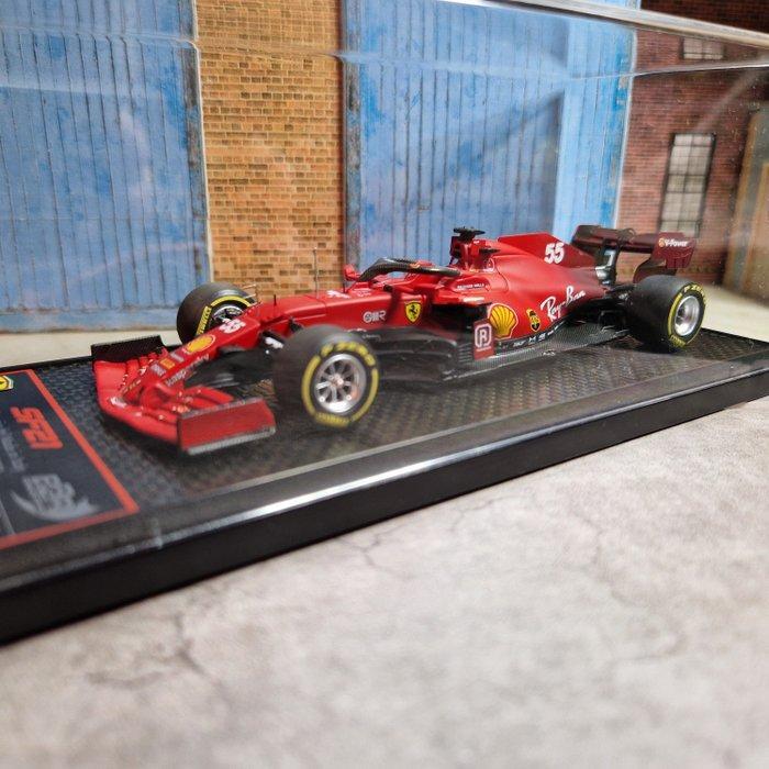 BBR Models 1:43 - Model raceauto - Ferrari SF21 #55 Carlos, Hobby en Vrije tijd, Modelauto's | 1:5 tot 1:12
