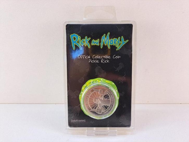 Rick and Morty Pickle Rick Collectible Coin Morgen in huis!, Verzamelen, Poppetjes en Figuurtjes, Zo goed als nieuw, Ophalen of Verzenden