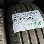 2 x Bridgestone Turanza T005 225-45-18 Zomerbanden 5mm, Auto-onderdelen, 18 inch, Gebruikt, Ophalen of Verzenden, Band(en)
