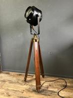 A.E. CREMER - Staande lamp - Hout, Metaal, Messing, Glas -, Antiek en Kunst