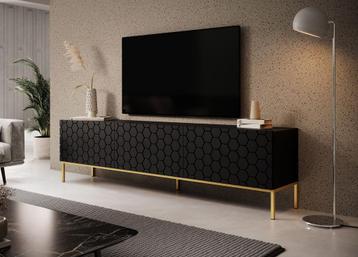 TV Meubel modern Design met pootjes zwart 190cm beschikbaar voor biedingen