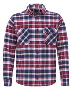 -60% J.C. Rags  J.C. Rags Randy casual overhemd met lange mo, Kleding | Heren, Overhemden, Verzenden, Nieuw, Rood