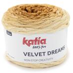 Katia Velvet Dreams - 105 Mosterd - Chenille Garencake met, Hobby en Vrije tijd, Breien en Haken, Ophalen of Verzenden, Nieuw