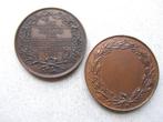 Nederland. Medal 2 stuks, 19th century (Zonder Minimumprijs)