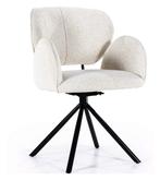 Stoel Rosalin - Beige Moon - 96119 - eetkamerstoelen, Nieuw, Stof