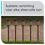 Modee LED Solar Tuinlantaarn 50cm - Oplaadbare Buitenlamp op, Verzenden, Nieuw