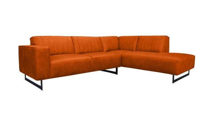 Hoekbank Scherpenisse - hoekbanken - Oranje, Huis en Inrichting, Banken | Sofa's en Chaises Longues, Nieuw, Stof